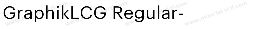 GraphikLCG Regular字体转换